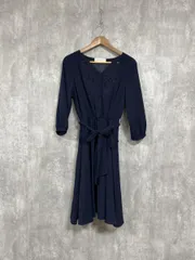 31 Sons de mode トランテアンソンドゥモード 刺  ワンピース size38/紺 ■◇ レディース