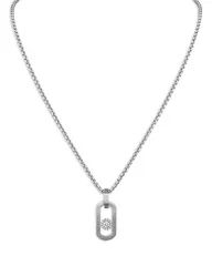 メシカ レディース アクセサリー ネックレス・チョーカー・ペンダントトップ レース Messika Titanium So Move Diamond Oval Pendant Necklace 2874 White ホワイト