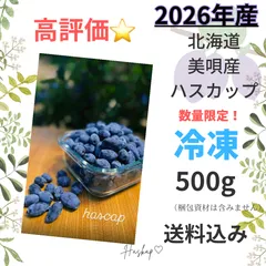 高評価⭐️ハスカップ 数量限定!2026年度 北海道美唄産 冷凍 ハスカップ 500gのサムネイル