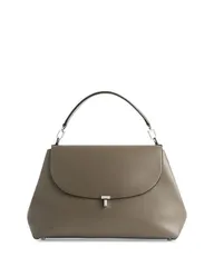 トーテム レディース バッグ ハンドバッグ レザー TOTEME TLock Leather Satchel Light Beige ベージュ