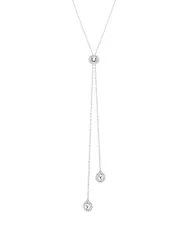 スワロフスキー レディース アクセサリー ネックレス・チョーカー・ペンダントトップ レース Swarovski Una Crystal Angelic Reversible Lariat Necklace 1651925 Silver シルバー