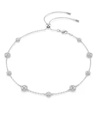 スワロフスキー レディース アクセサリー ネックレス・チョーカー・ペンダントトップ レース Swarovski Una Crystal Angelic Collar Necklace 117517375 Silver シルバー
