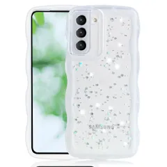 新品 Samsung Galaxy s21 ケース SC-51B SCG09 クリア キラキラ 星 かわいい tpuソフトケース 薄型 傷防止背面 滑り止め 指紋防止 美しい おしゃれ ストラップホール付き スマホケース ギャラクシーs21 透明カバー (クリ