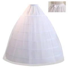 【在庫セール】[MOOKISOO] ロングパニエ 105cm 6本ワイヤー サイズ調整可能 2層構造 ボリューム プリンセスライン を演出 ウエディングやカラードレスに最適 花嫁 二次会 結婚式 衣装 仮装 コスプレ 折りたたみ式 大きいサイズ 白 ホワイト