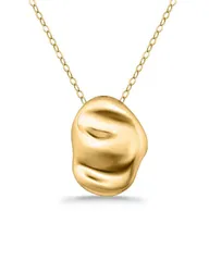 アクア レディース アクセサリー ネックレス・チョーカー・ペンダントトップ レース AQUA Sculptured Oval Pendant Necklace 1618 Gold ゴールド