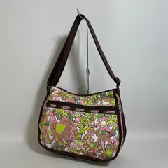 2603-23｜美品｜レスポートサック ショルダーバッグ ダークブラウン 動物柄