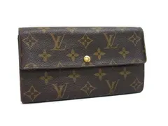LOUIS VUITTON ルイヴィトン 財布 モノグラム ポシェットポルトモネクレディ M61726 ブラウン PVC レザー レディース 二つ折り 長財布