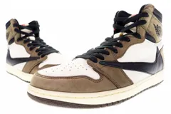 ナイキ NIKE AIR JORDAN 1 HIGH OG TS SP TRAVIS SCOTT 2019 28cm DARK MOCHA CD4487-100 AJ1 エア ジョーダン I ハイ スペシャル トラヴィス 【中古】☆AA★▲■260317