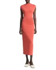 ヴィンス レディース トップス Tシャツ Vince Cowlneck Muscle Tee Dress Brick Roseのサムネイル
