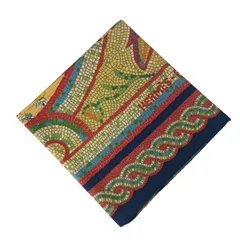 HERMES エルメス スカーフ カレ90 SOUS LE CEDRE マルチカラー シルク レディース 大判 超美品