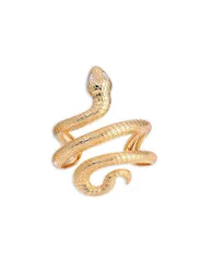 エティカ レディース アクセサリー ブレスレット・バングル・アンクレット Ettika Serpentina Marquise Cubic Zirconia Coiled Snake Cuff Braのサムネイル