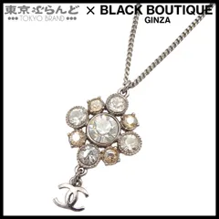 シャネル CHANEL ネックレス ココマーク シルバー メタル ラインストーン 08C レディース 101853302