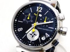 伊勢丹購入 LOUIS VUITTON タンブール クロノ 自動巻 箱保あり本物 