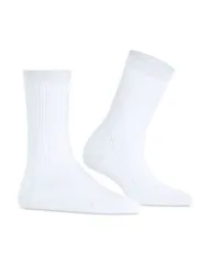 ファルケ レディース アンダーウェア 靴下 リブ Falke Shiny Ribbed Socks White ホワイト