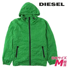 新品・未使用 ディーゼル DIESEL [Mサイズ相当] ナイロンジャケット メンズ モノグラムデザイン オーバルDロゴジッププル メッシュ裏地 J-WARRET-MON