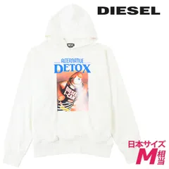 新品・未使用 ディーゼル DIESEL [Mサイズ相当] スウェットパーカー メンズ デジタルプリント コットン ルーズフィット 長袖 S-MACSOUT-HOOD