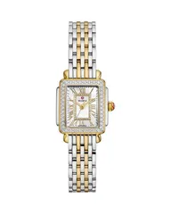 ミッシェル レディース アクセサリー 腕時計 ミニ MICHELE Deco Madison Mini Two Tone Watch 23mm x 24mm Mother of PearlTwo Tone パール