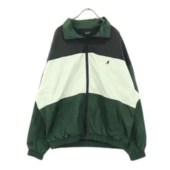 KANGOL カンゴール ナイロン ZIP FIVE ジップファイブ コラボ マルチカラー ワンポイントロゴ 長袖 ブルゾン M グリーン メンズ 古着