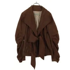 美品 ZARA BASIC ザラベーシック 長袖 フェイクスエード ベルテッド ジャケット S ブラウン レディース 古着