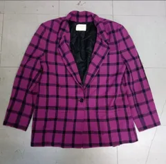 70s 米国製 PENDLETON Wool Tailored Jacket テーラードジャケット ウール ペンドルトン ヴィンテージ チェック 1970年代 古着のサムネイル