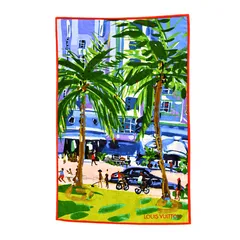 LOUIS VUITTON ルイヴィトン  ビーチタオル ドラ ドゥ バン・アイオール プロムナード　マルチカラー 旅行 ブランケット インテリア (21744)のサムネイル