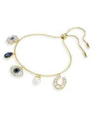 スワロフスキー レディース アクセサリー ブレスレット・バングル・アンクレット Swarovski Symbolica Crystal Imitation Pearl Mixed Charm Slider Bracelet Tone Multi マルチカラー
