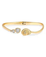 エティカ レディース アクセサリー ブレスレット・バングル・アンクレット Ettika Crystal Swirled Shell Cuff Bracelet in 18K Gold Plated Gのサムネイル