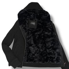EMPORIO ARMANI エンポリオアルマーニ 編み込み ニット ボア