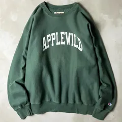 00s Champion カレッジ プリント プレミアム リバースウィーブ スウェット トレーナー XXL / 00年代 オールド チャンピオン グリーン