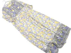 Rope Picnic ロペピクニック 総柄 ロング ワンピース size38/黄ｘグレー ■◇ レディース