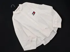 tommy jeans トミージーンズ ロゴ ワッペン 長袖 シャツ sizeXS/白 ■◇ レディース