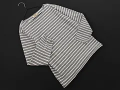 AIGLE エーグル ボーダー カットソー sizeM/グレー ■◇ レディース