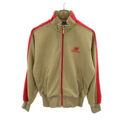 NEW BALANCE ニューバランス トラックジャケット M カーキブラウン ジャージ レディース 古着