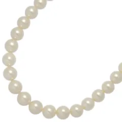 (ラスト1点) 9.5-10mm FD:0.1ct/アコヤ真珠/パール ダイヤモンド ネックレス ペンダント/K18WG/750-57.4g/ホワイトゴールド/鑑別書付き【♀】【A】【レディース】★■602633【中古】