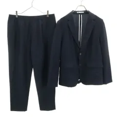 ZARA ザラ スーツ 上下 セットアップ M/L ネイビー シアサッカー メンズ 古着