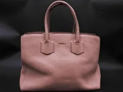 FURLA フルラ 牛革 レザー トート バッグ ピンクベージュ ■■ レディース