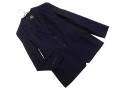 Calvin Klein カルバンクライン ストライプ テーラード ジャケット size4/紺 ■◇ レディース