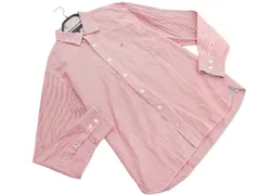 TOMMY HILFIGER トミーヒルフィガー ストライプ シャツ sizeXXL/赤 ■◇ メンズ