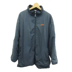 フィラ FILA ジャージ ジャケット 中綿 上着 スポーツウエア L 紺 ネイビー スタンドカラー 長袖 袖ライン /GR ■GY61