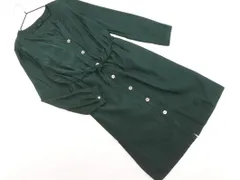SHIPS シップス ノーカラー シャツ ワンピース sizeS/緑 ■◇ レディースのサムネイル