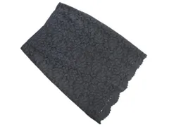 UNITED ARROWS ユナイテッドアローズ 総レース タイト スカート size36/濃紺 ■◇ レディース