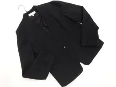 BEAUTY & YOUTH ビューティ&ユース ユナイテッドアローズ ノーカラー ジャケット sizeL/黒 ■◇ レディース