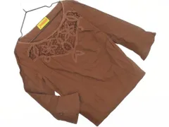 Jocomomola ホコモモラ リネン混 レース ブラウス シャツ size40/茶 ■◇ レディースのサムネイル