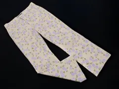 ZARA ザラ 花柄 パンツ sizeL/ライトベージュ ■■ レディース
