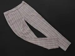 ZARA ザラ チェック テーパード パンツ sizeS/白 ■◇ レディース