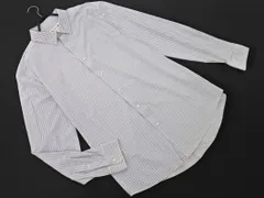 ZARA ザラ ストライプ 長袖 シャツ sizeL/白 ■◇ メンズ
