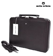 ミラショーン 定価4万7300円 撥水レザービジネスバッグ 牛革 ブリーフ