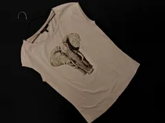 Max Mara マックスマーラ WEEKEND プリント ノースリーブ カットソー sizeM/ライトベージュ ■◆ レディース