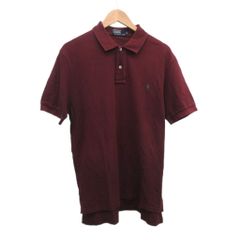 ポロ ラルフローレン POLO RALPH LAUREN ポロシャツ 半袖 LL ワインレッド ロゴ刺繍 トップス /PP ■GY58