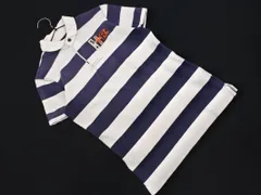 Ralph Lauren ラルフローレン ボーダー ポロシャツ sizeS/白ｘ紺 ■◆ メンズ